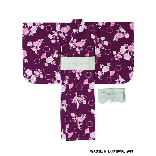 Yukata Set -Dream Of Morning Glory- Purple, Azone, Accessories, 1/3